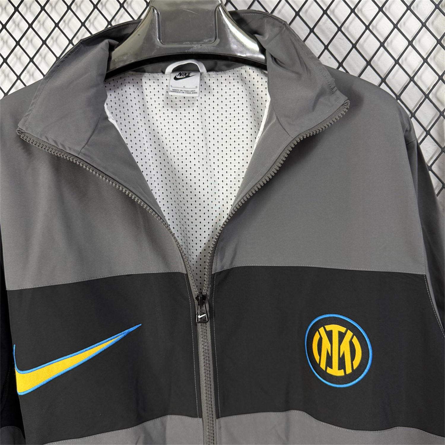 Inter Milan 26-27 I96 Grey Windbreaker - UnitedFutballJersey