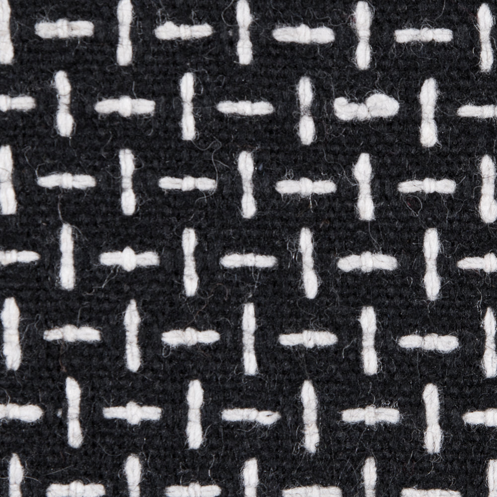 Italian Black and White Woven Wool Blend - Joann Fabrics