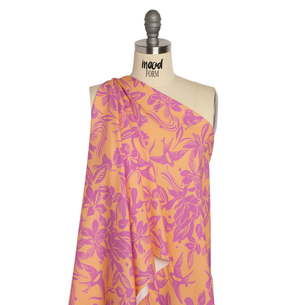 Mood Exclusive Pink Airborne Acoustics Stretch Sustainable Rayon Batiste - Joann Fabrics