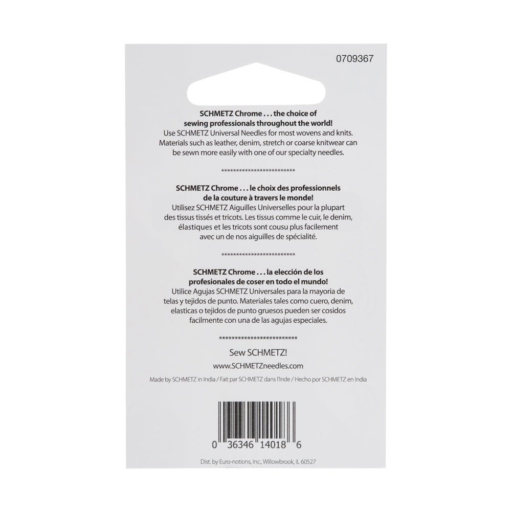 Schmetz Chrome Universal Machine Needles - 100/16 - 5 ct - Joann Fabrics