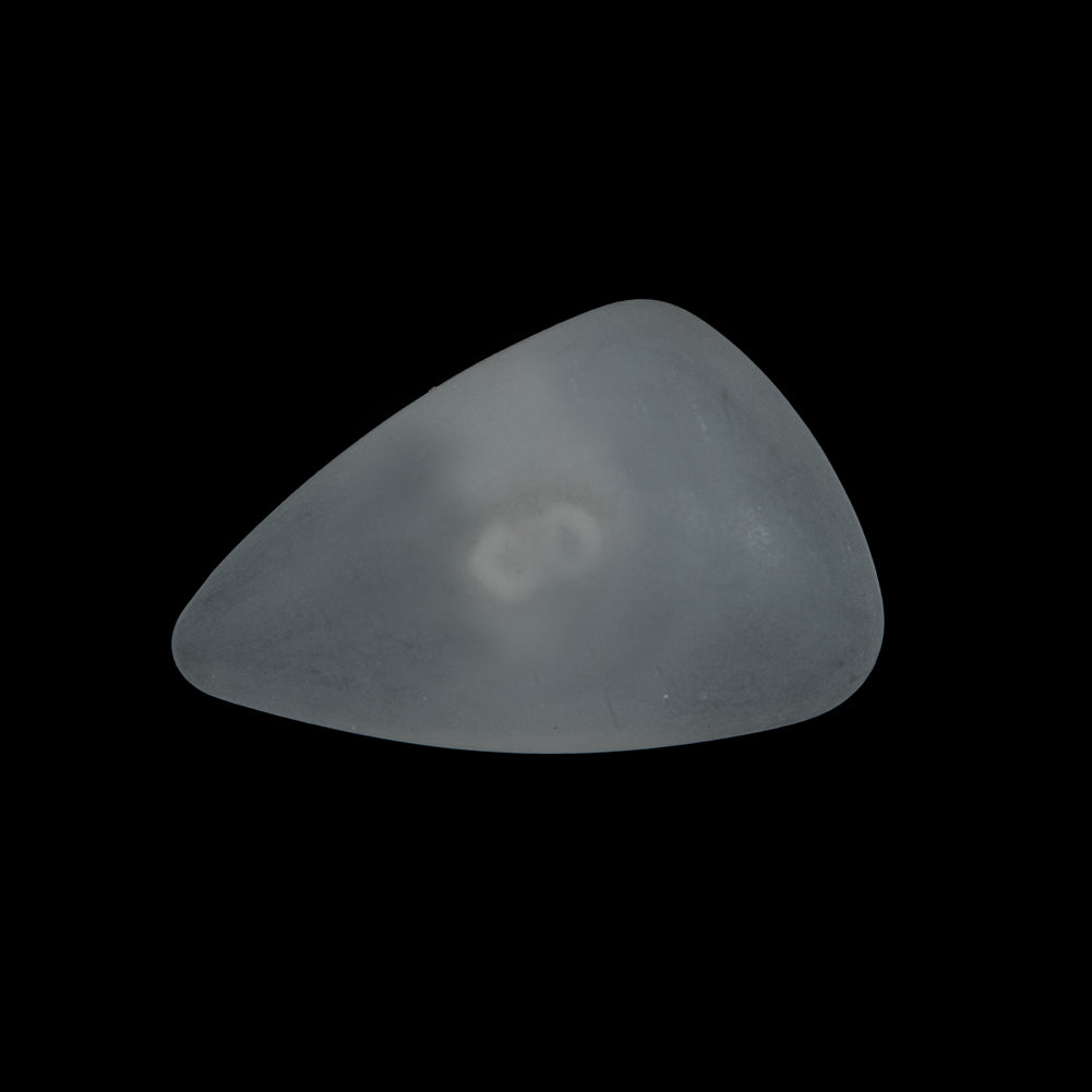 White Frosted Shank Back Button - 1.75