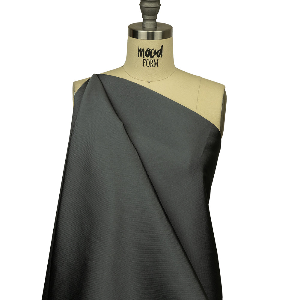 Olwyn Metallic Black and Gray Double Faced Luxury Mikado - Joann Fabrics