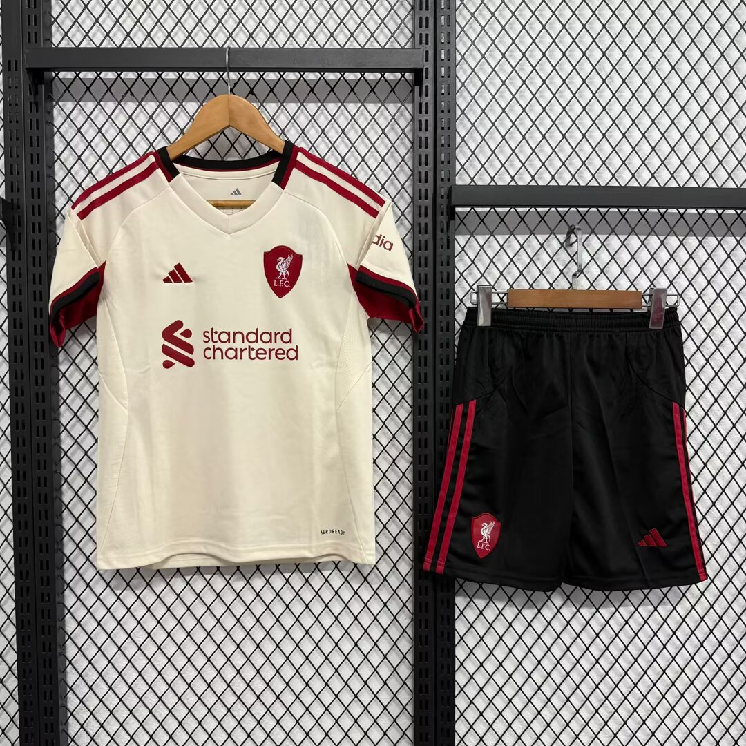 2025/2026 Liverpool Away Football Jersey 1:1 Thai Quality Kids Size