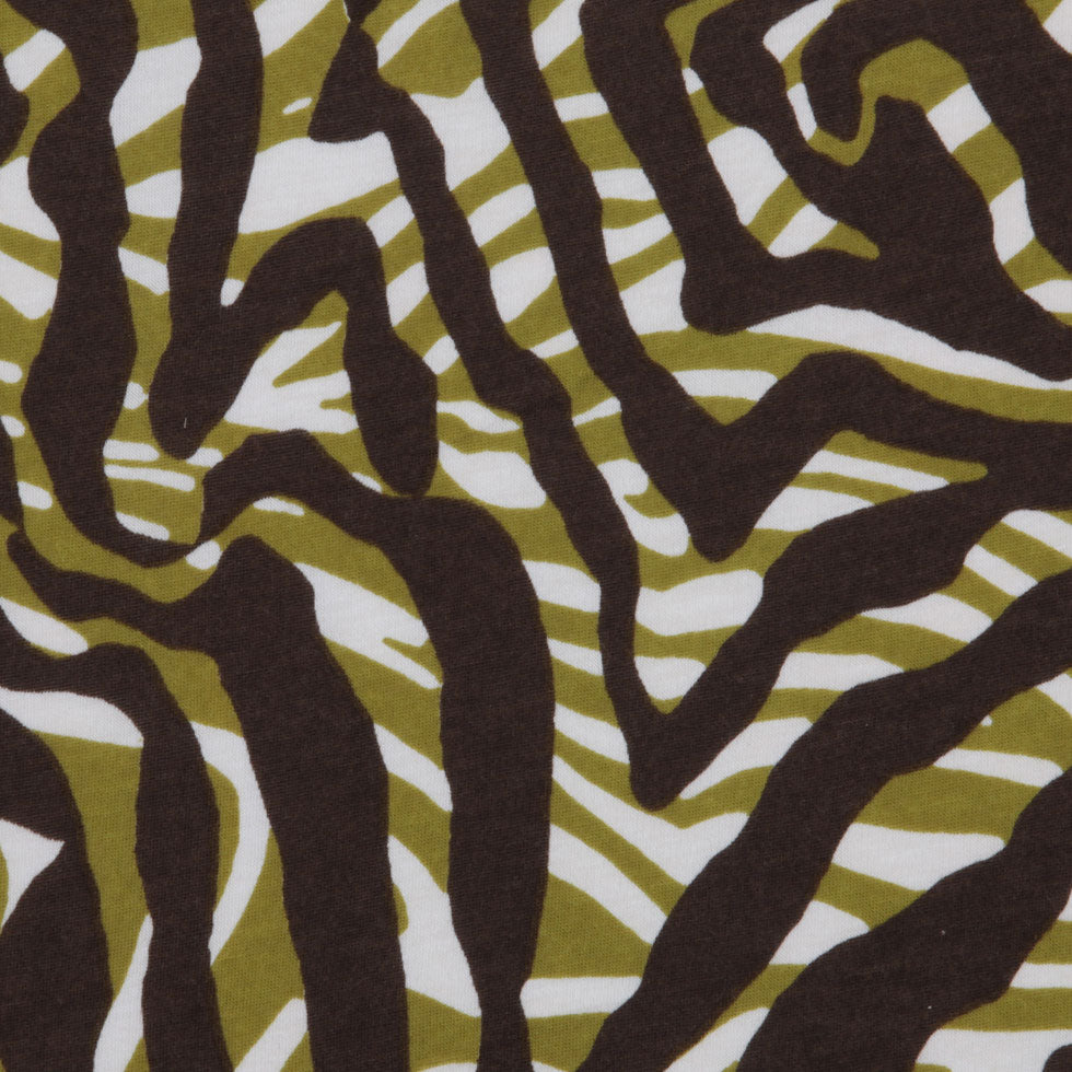 Kiwi/Off-White/Dirt Animal Jersey Prints - Joann Fabrics