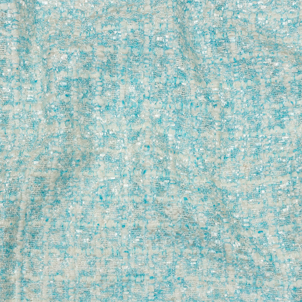 Newcastle Dawn Blue and White Viscose and Acrylic Chenille Tweed - Joann Fabrics