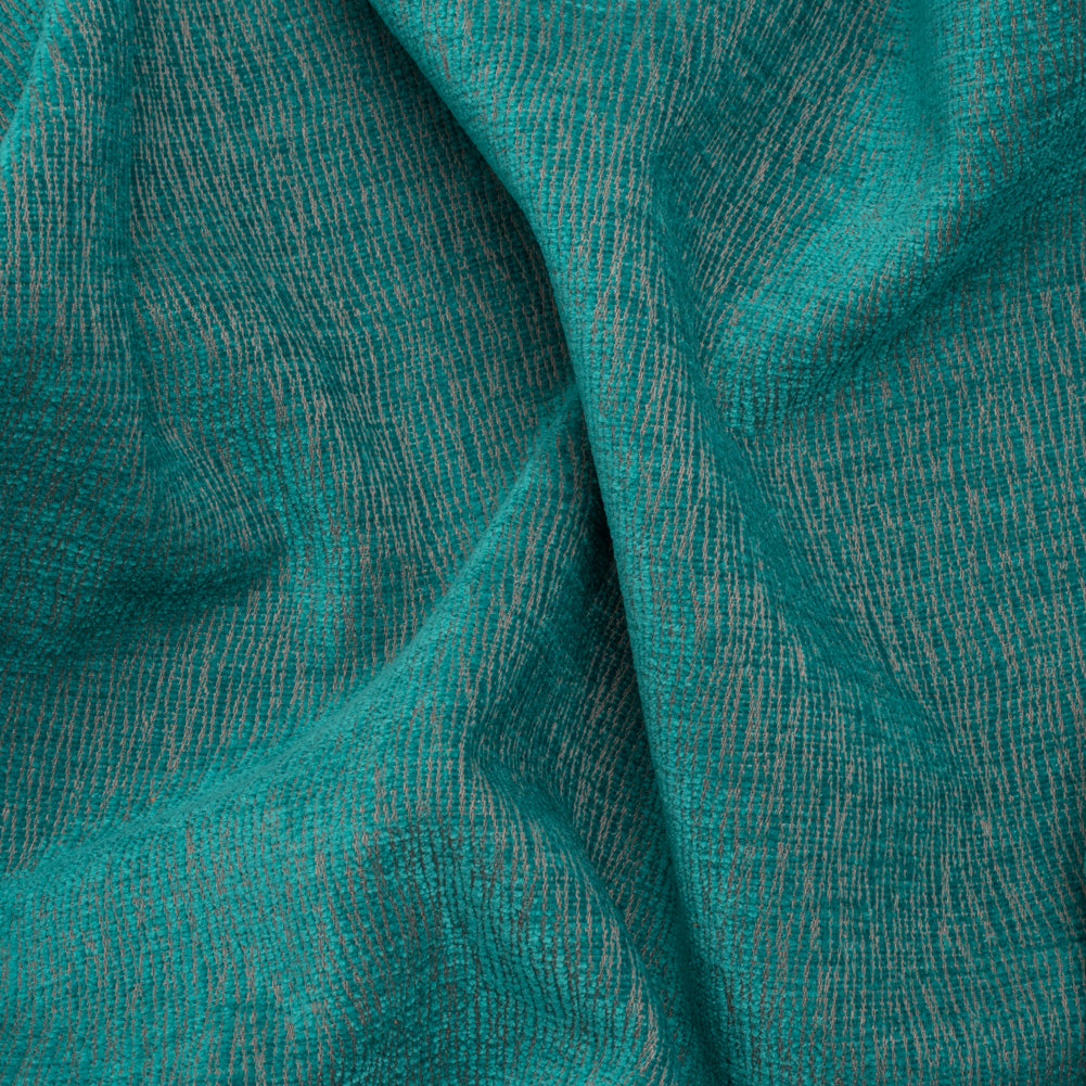 Chenille Upholstery Woven with Latex Backing - Turquoise - Lovell Collection - Joann Fabrics