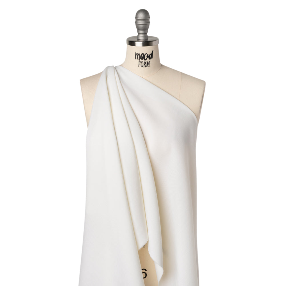 Virgin Wool Suiting Made in Italy - White - Joann Fabrics
