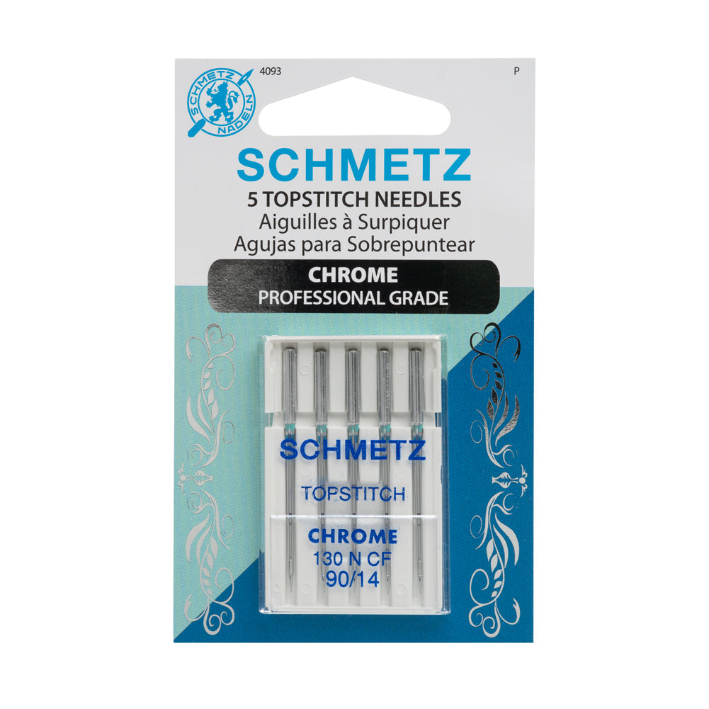 Schmetz Chrome Topstitch Machine Needles - 90/14 - 5 ct - Joann Fabrics