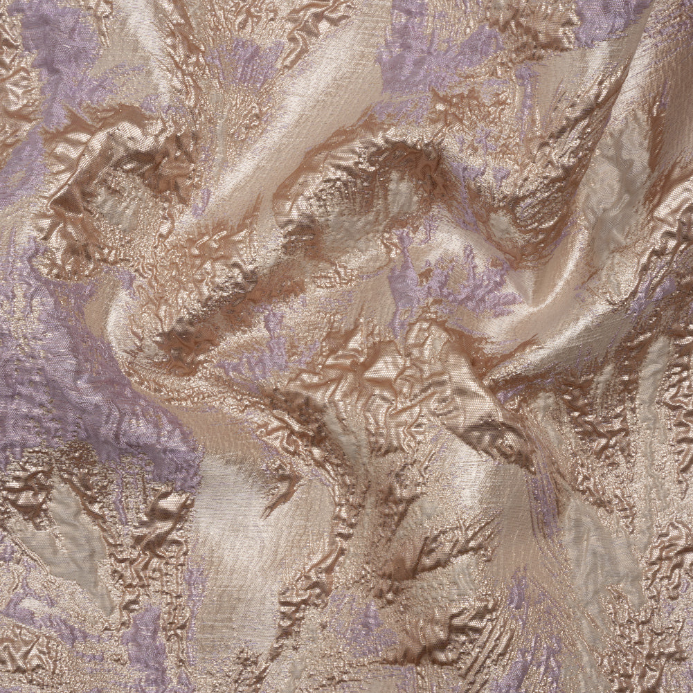 Metallic Luxury Brocade - Baby Pink, Rose Gold and Lavender Abstract Flora - Joann Fabrics