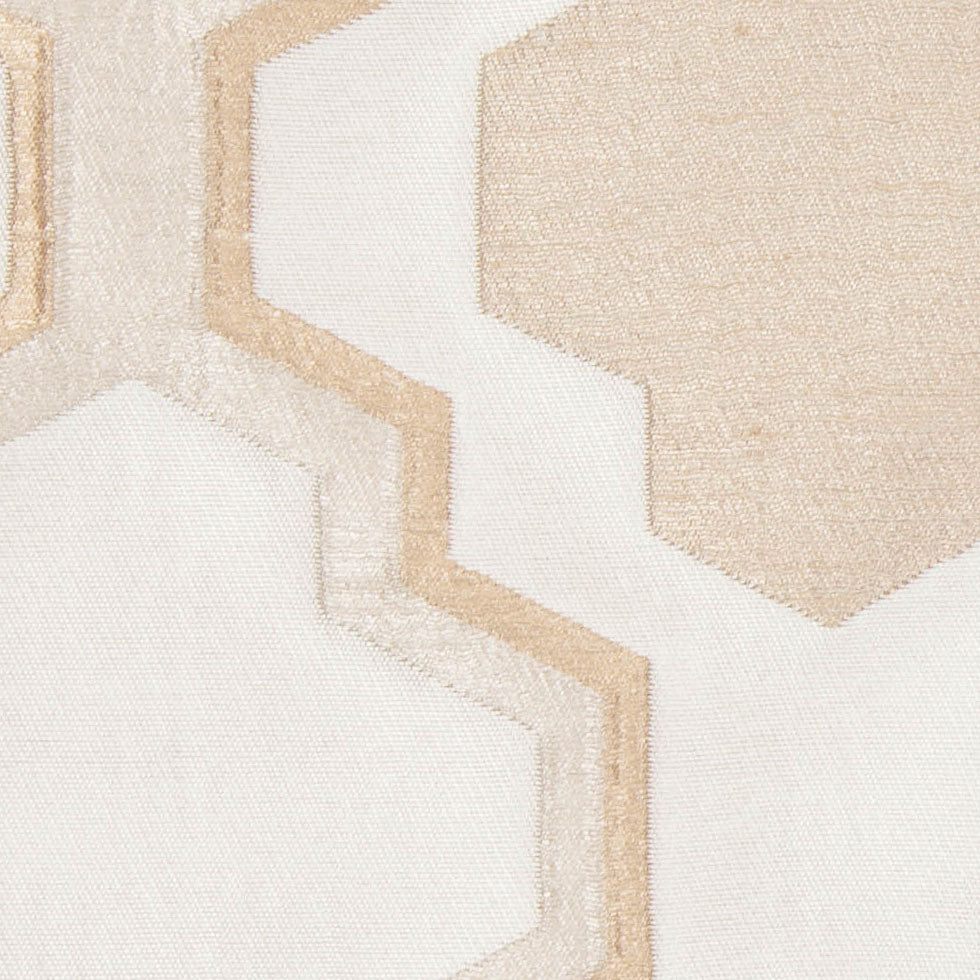 Champagne Geometric Lines and Shapes Satiny Brocade - Joann Fabrics