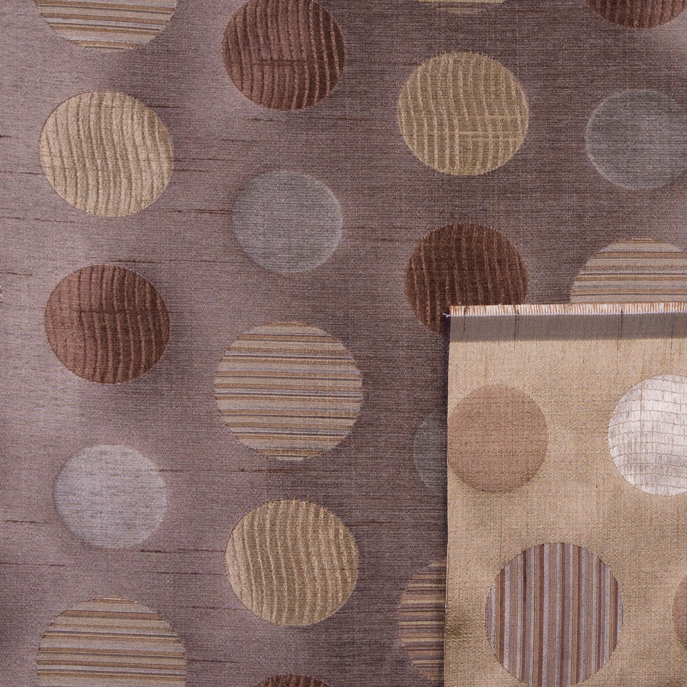 Brown Gold/Victorian Gold Geometric Shantung   /Dupioni - Joann Fabrics