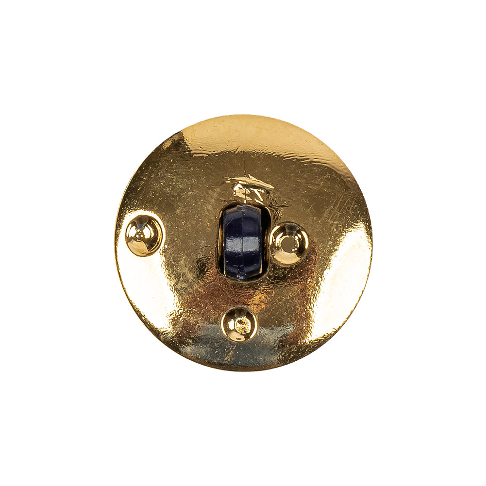 Navy/Gold Rhinestone Button - 36L/23mm - Joann Fabrics