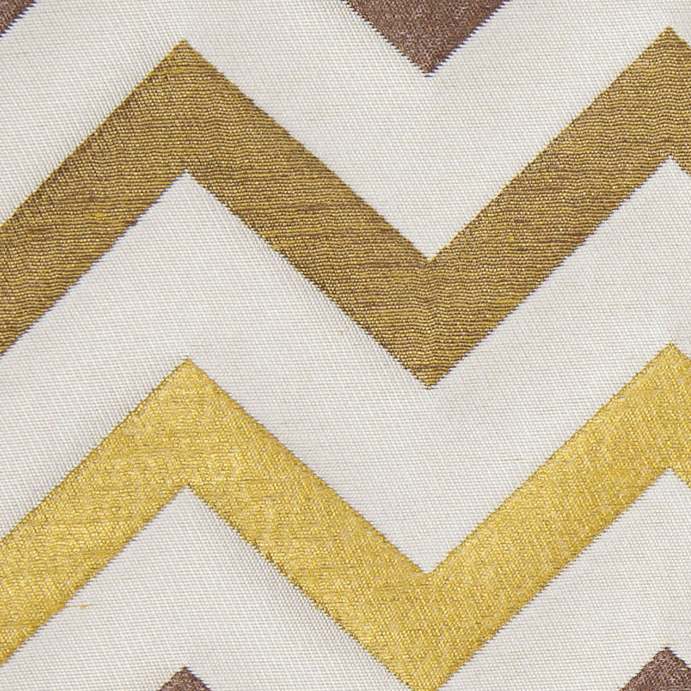Chartreuse/Brown Bold Chevron Jacquard - Joann Fabrics