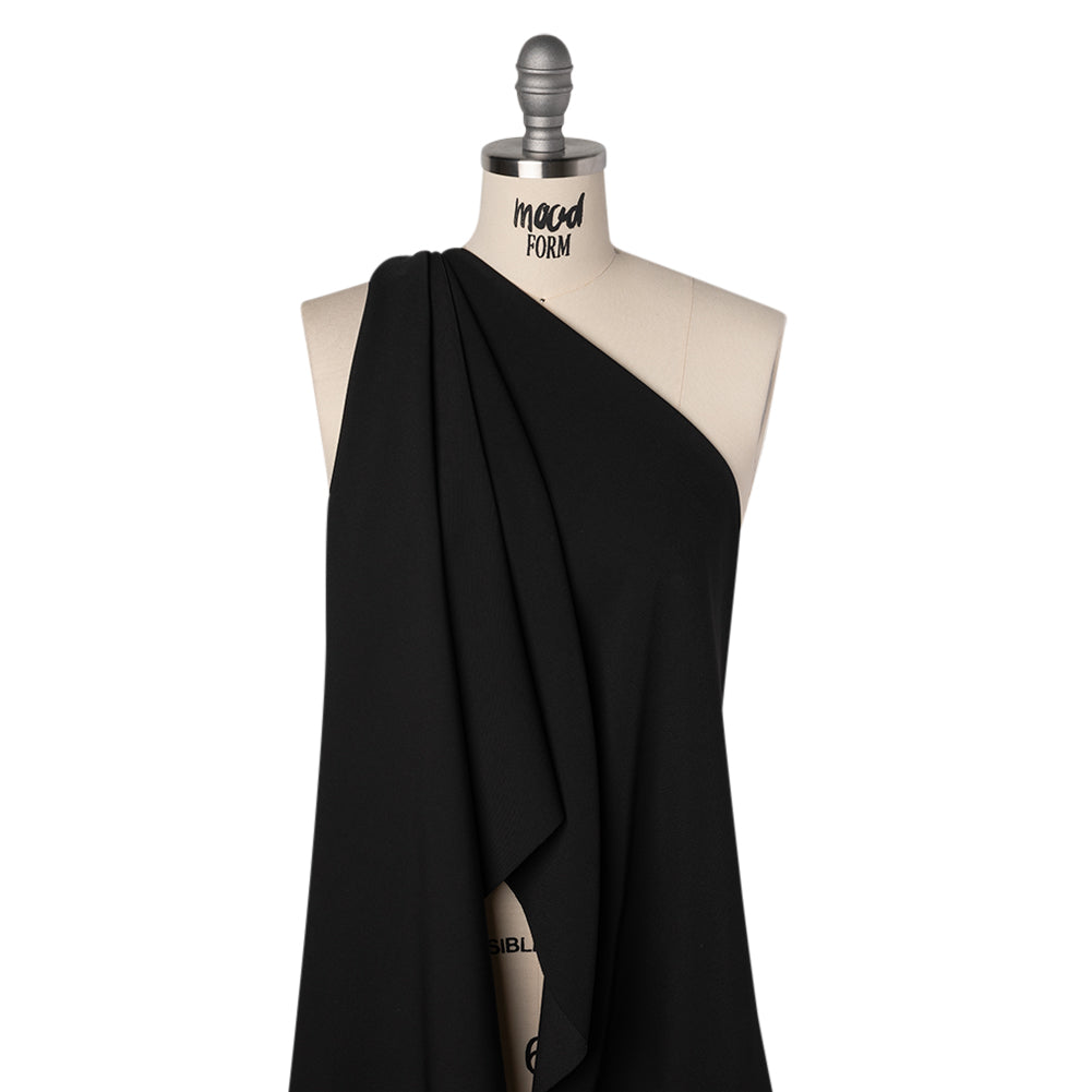 Soft Lightweight Polyester Gabardine - Black - Stefanie Collection - Joann Fabrics