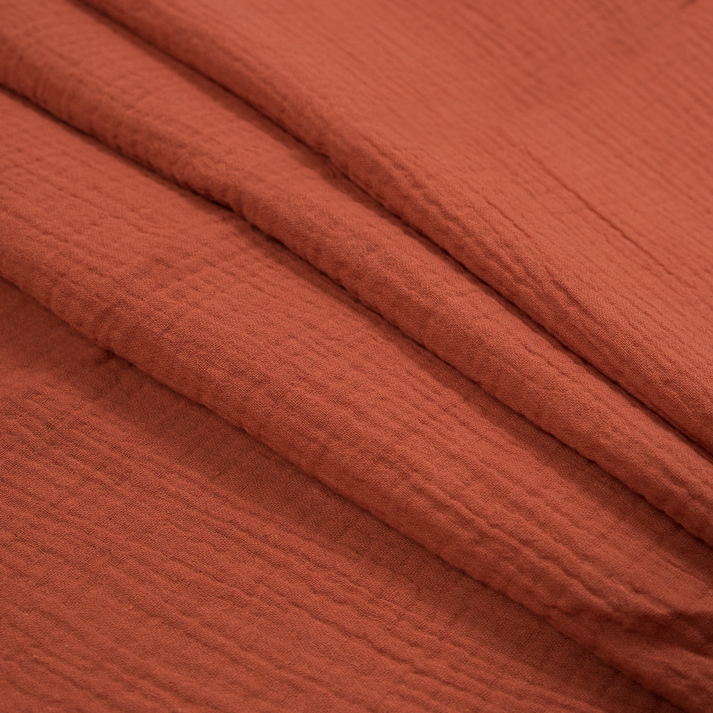 Double Cotton Gauze - Orange Rust - Talamanca Collection - Joann Fabrics
