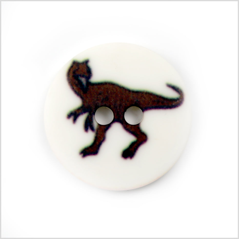 White Kids T-Rex Button - 24L/15mm - Joann Fabrics