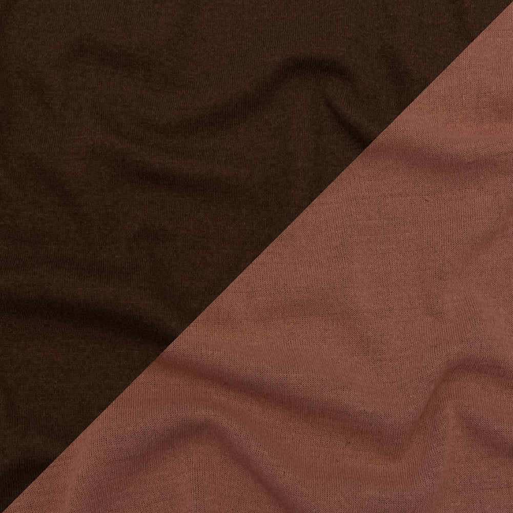 Italian Salmon and Brown Reversible Wool Double Knit - Joann Fabrics