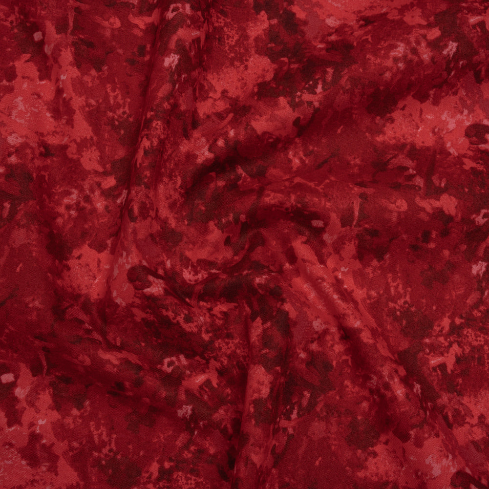 Printed Quilting Cotton by Deborah Edwards for Northcott Studio - Cardinal Painterly Abstract - Chroma Collection - Joann Fabrics