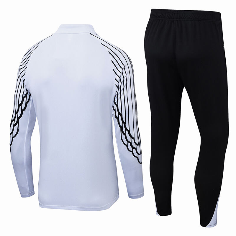 2025/2026 Psg Paris Saint-Germain Half-Pull Training Suit White Set