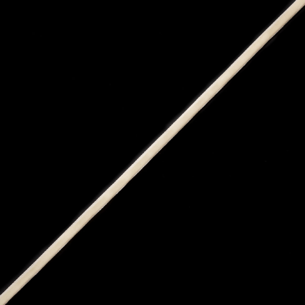Off-White Double Face Velvet Ribbon - 1/8