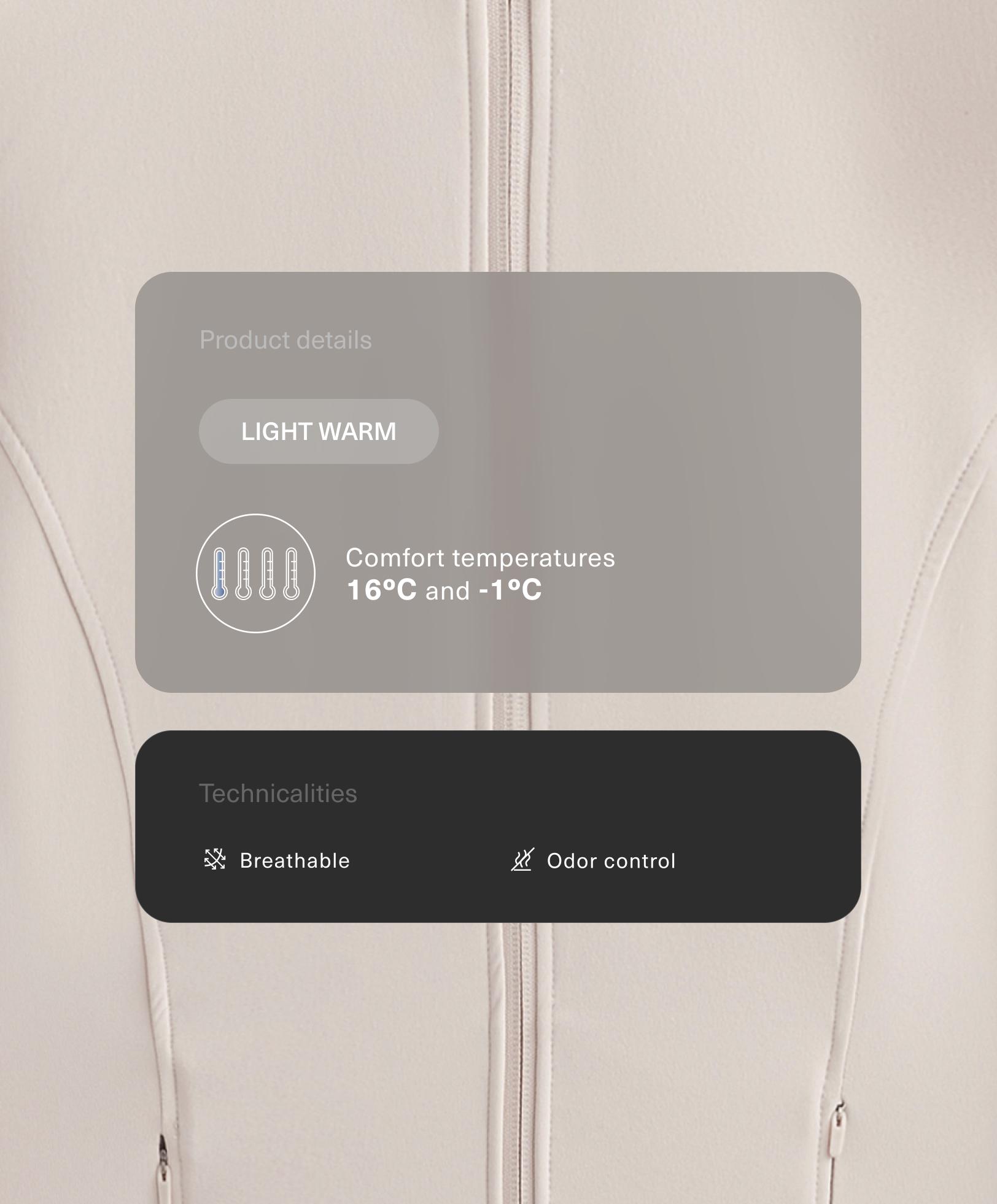Light warm technical jacket