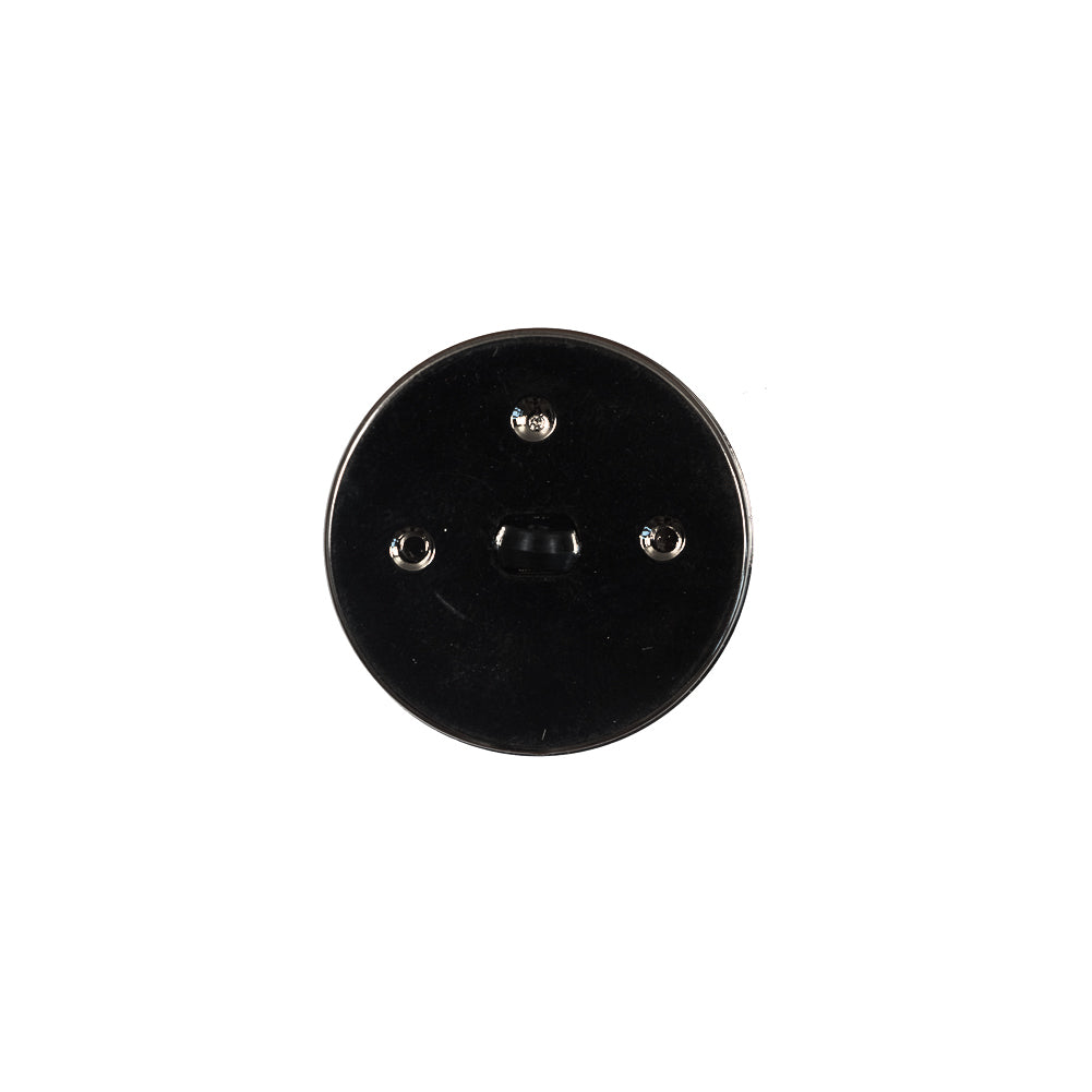 Italian Black and Silver Plastic Shank Back Button - 24L/15mm - Joann Fabrics