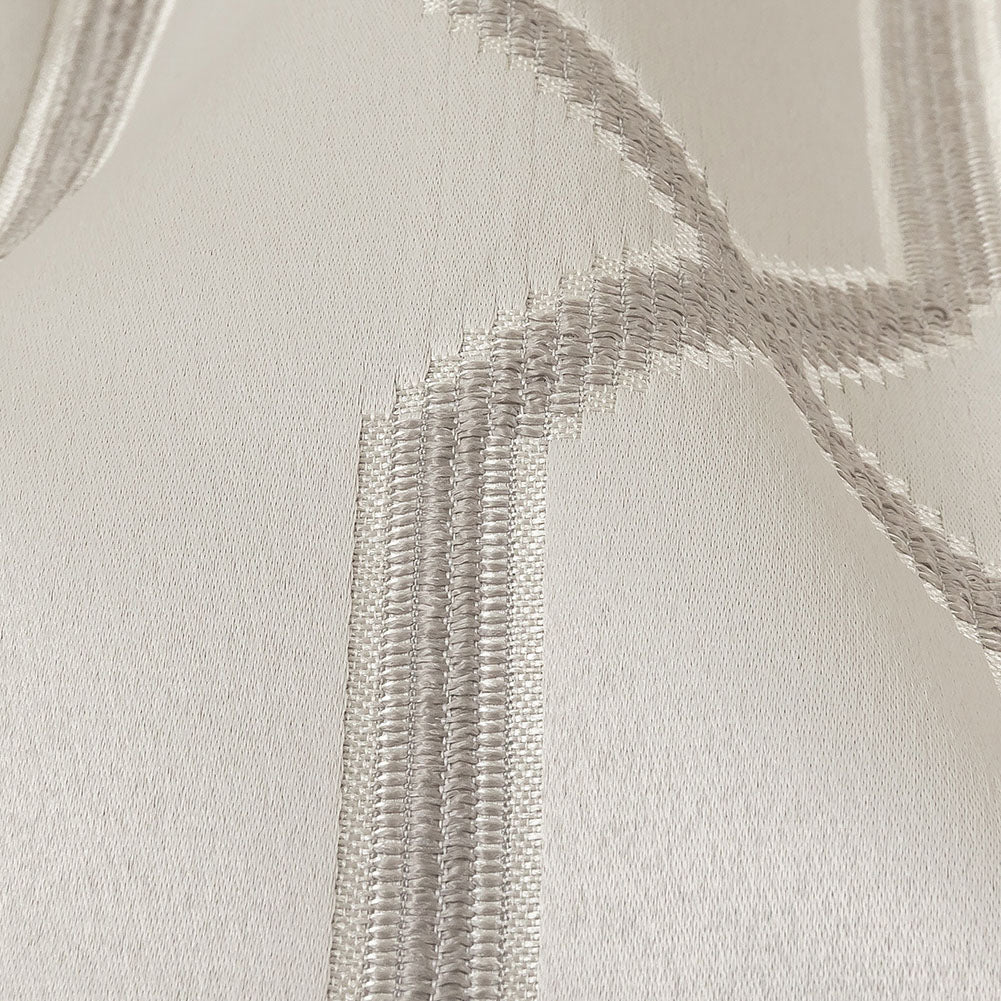 British Imported Platinum Satin-Faced Geometric Drapery Jacquard - Joann Fabrics