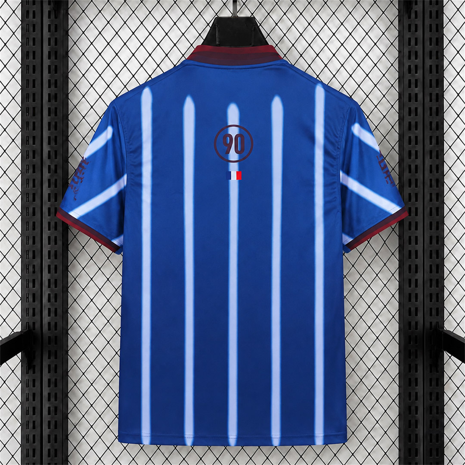 France 2026 T90 Blue Retro Style Jersey - Fans Version - UnitedFutballJersey