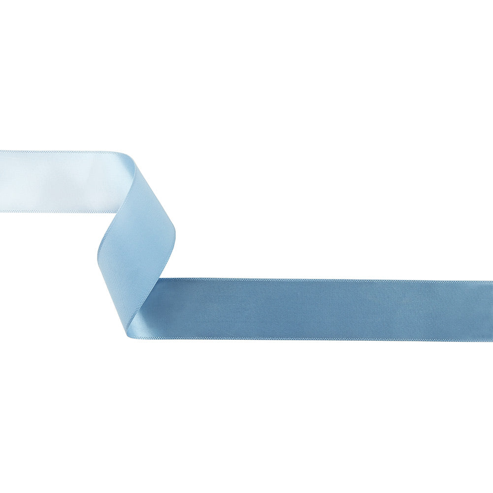 French Blue Single Faced Satin Ribbon - 1