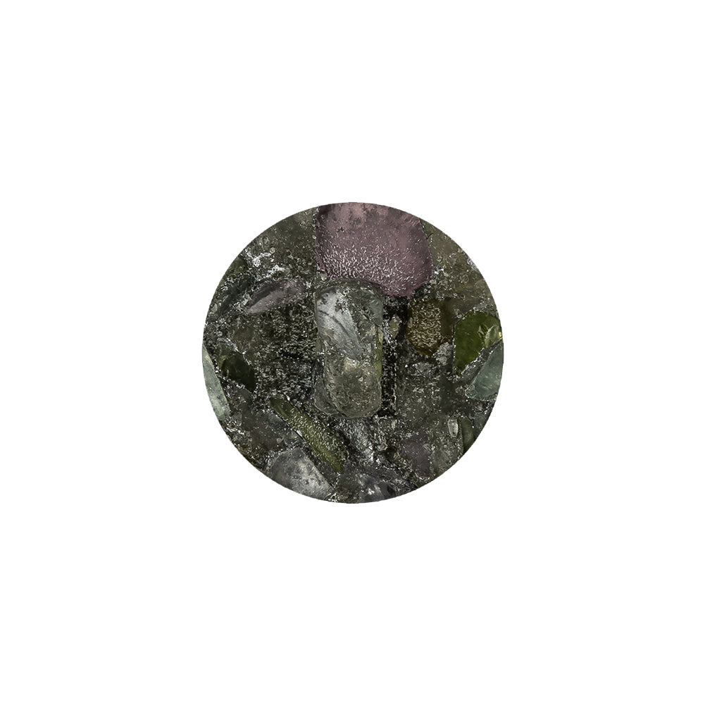 Gray and Green Mosiac Plastic Shank Back Button - 28L/18mm - Joann Fabrics
