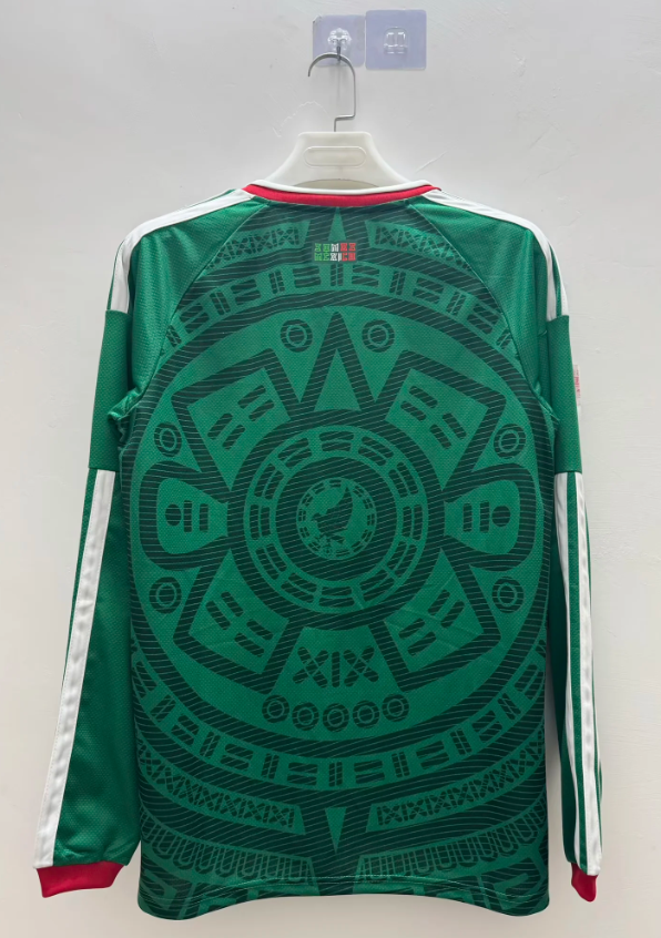 2026 Long Sleeves Mexico Home Football Jersey 1:1 Thai Quality