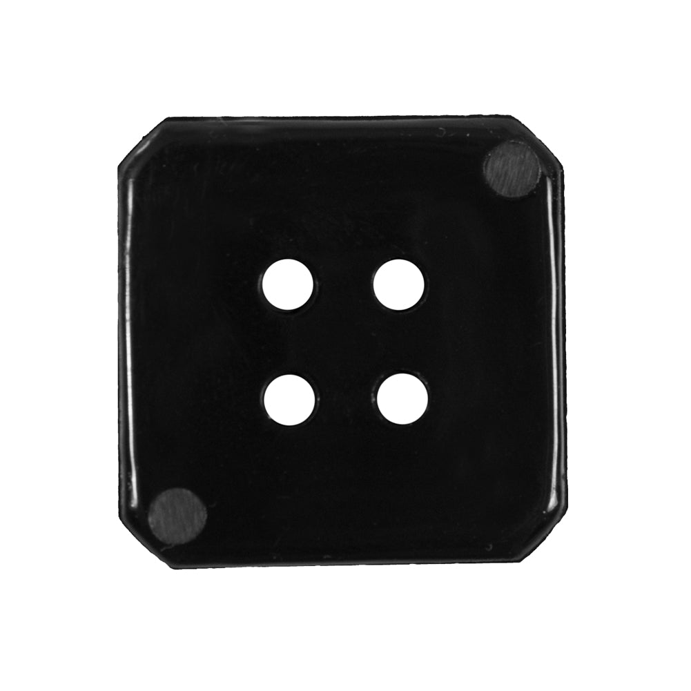 Black Square Bevel Cut Button - 40L/25.5mm - Joann Fabrics