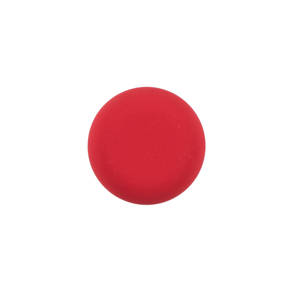 Italian Matte Flame Scarlet Domed Plastic Button - 24L/15mm - Joann Fabrics