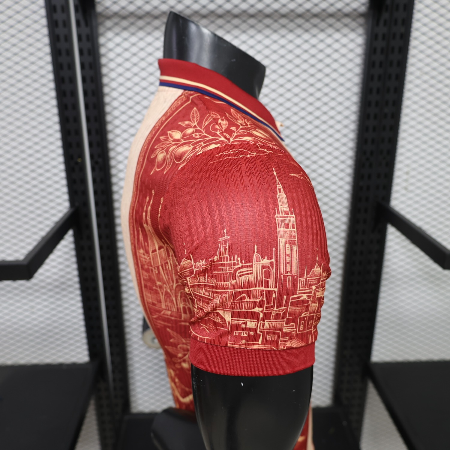 【Two-Crown Star】Spain 2026 Red Gold Landmarks Special Jersey - Player Version - UnitedFutballJersey