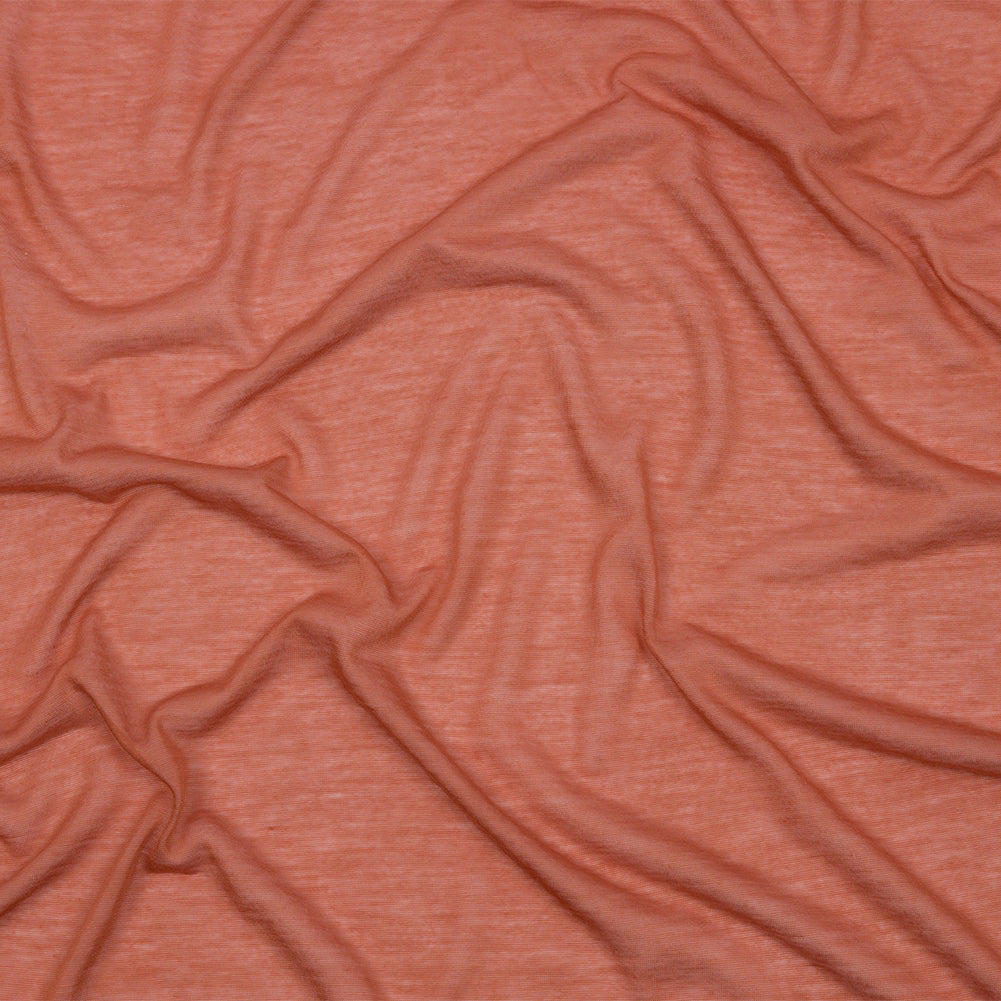 Famous Designer Dusty Orange Featherweight Viscose and Cotton Jersey - Joann Fabrics