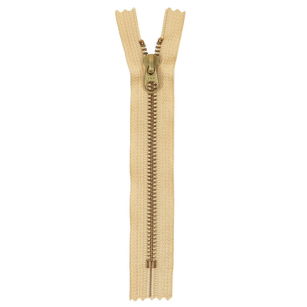 Metal Zipper with Gold Pull and Teeth 6