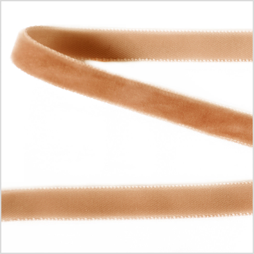 Single Faced Velvet Ribbon Made in Italy - 3/8
