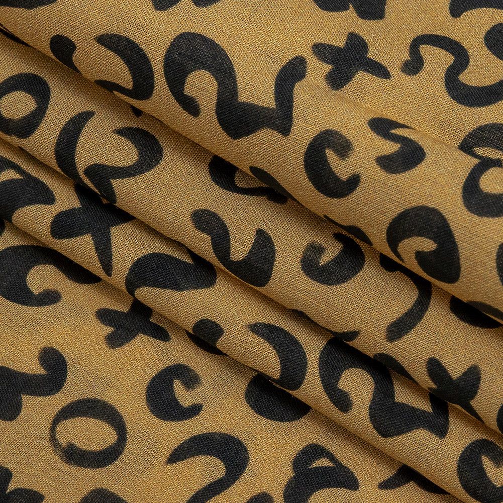 Cotton Voile - Straw Doodle Spots - Ancient Iconography Print - Mood Exclusive Rio Collection - Joann Fabrics
