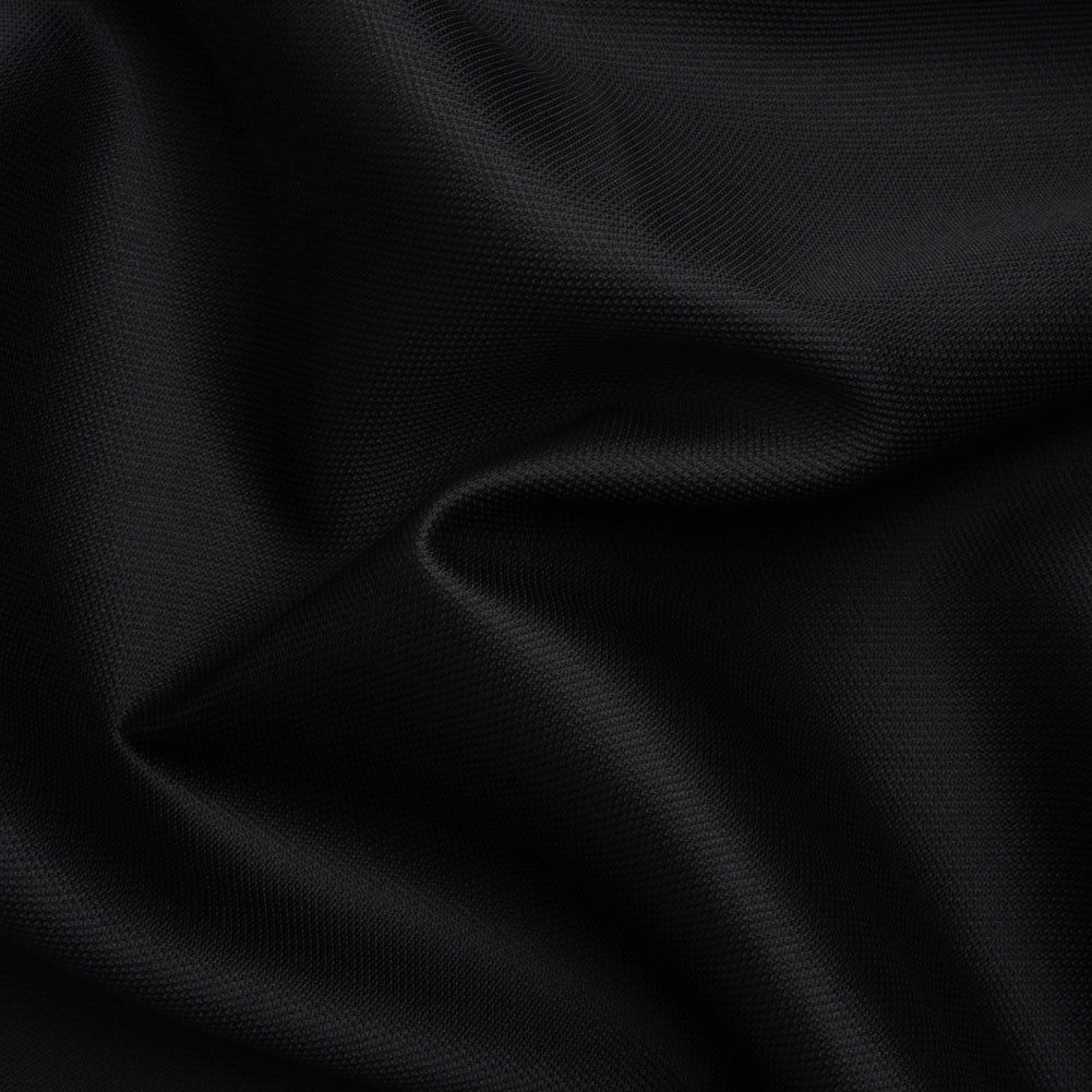 Polyester and Silk Mikado Pique Made in Italy - Black - Premium Collection - Joann Fabrics