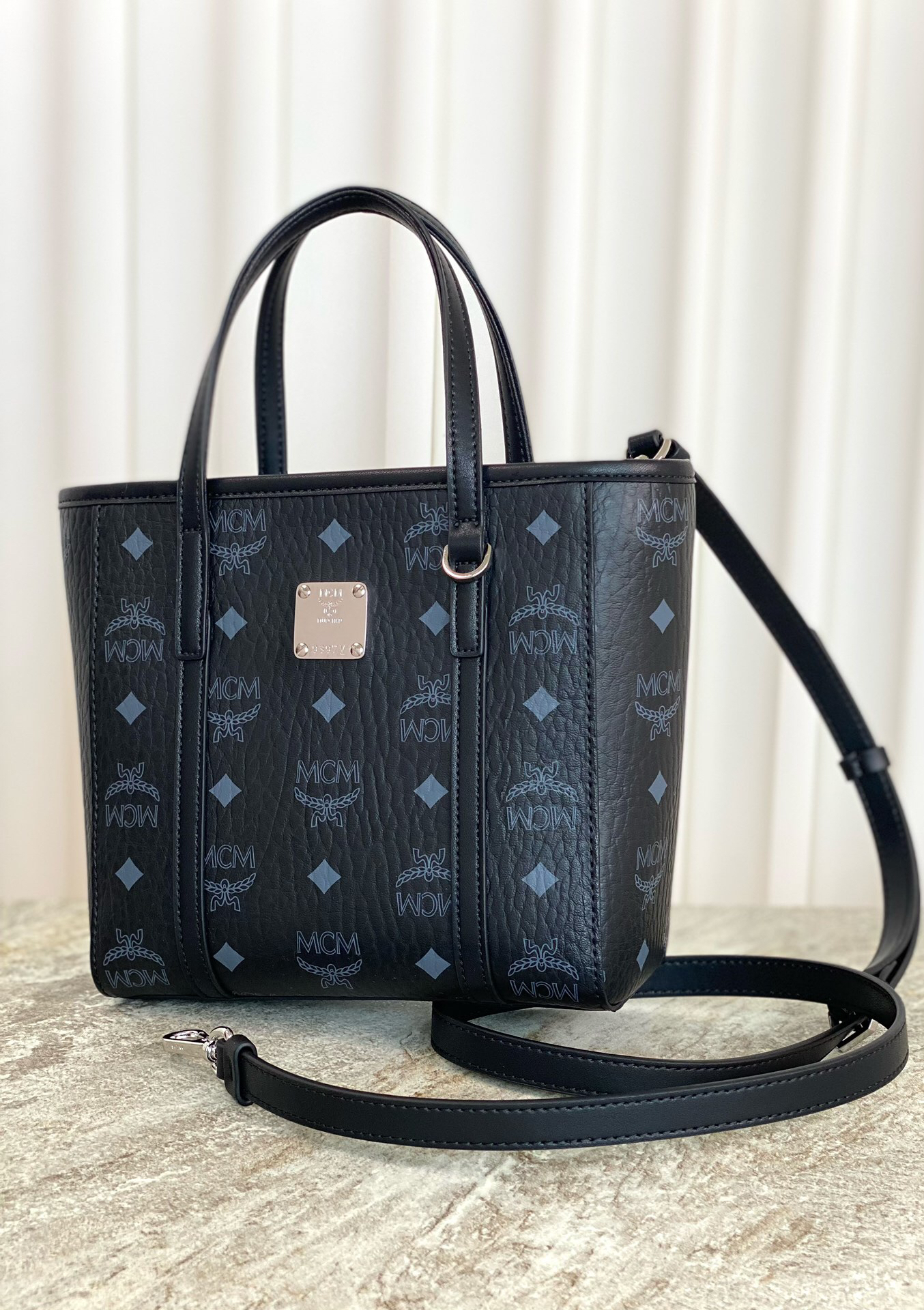 New for 2026 MCM Aren Visetos Mini – can be worn over the shoulder or crossbody