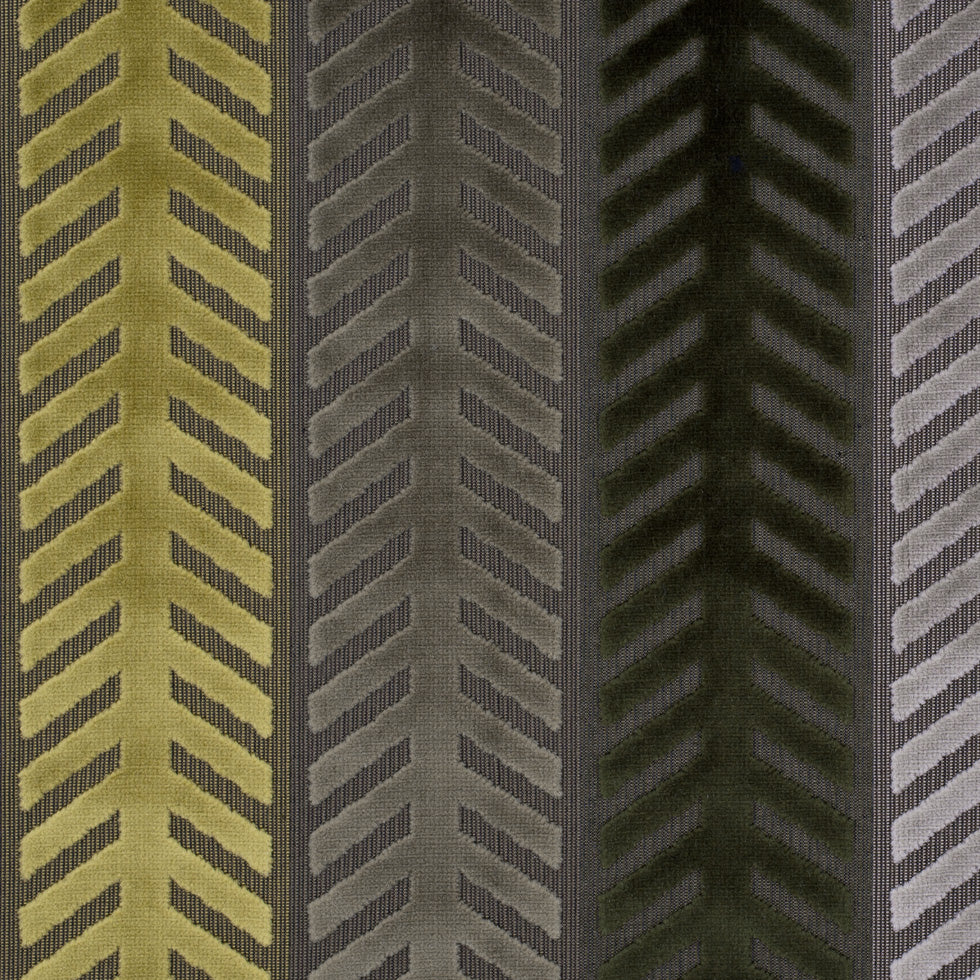 Brown and Green Geometric Cut Velvet - Joann Fabrics