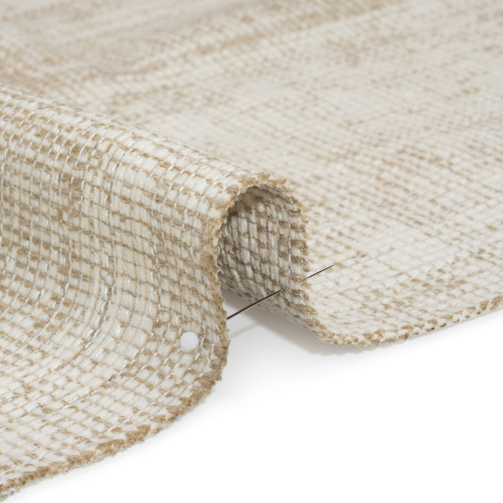 Tweedy Chenille Upholstery Woven - White Hot - Hartsmere Collection - Joann Fabrics