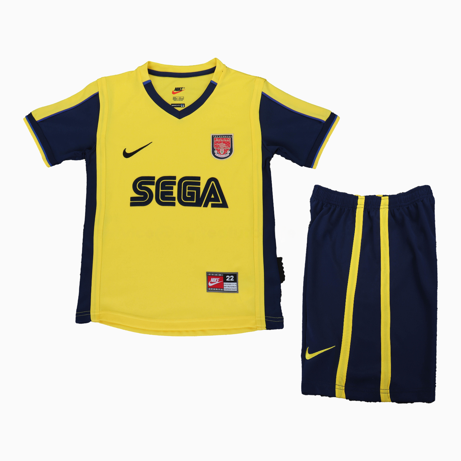 Retro Arsenal 2000-01 Away Kids Kit - UnitedFutballJersey