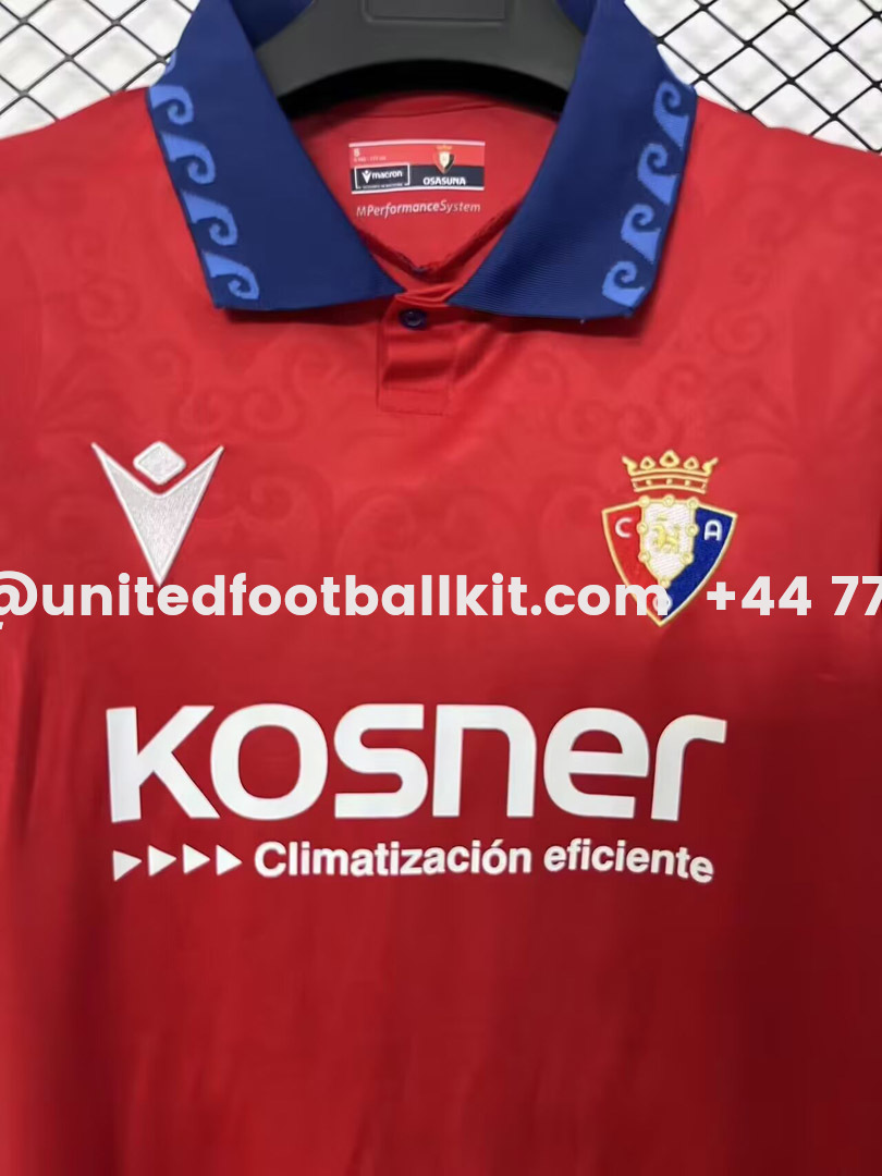 Osasuna 26-27 Home Jersey - Fans Version - UnitedFutballJersey
