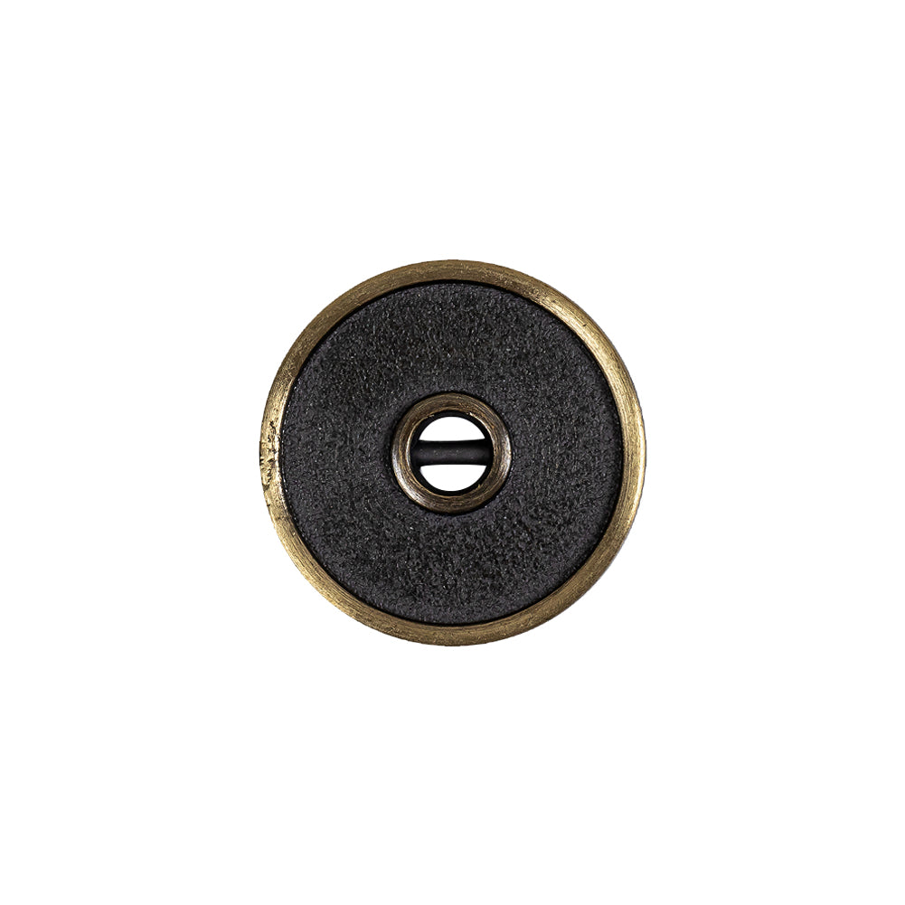 Antique Brass Textured Narrow Rim 2-Hole Metal Button - 28L/18mm - Joann Fabrics