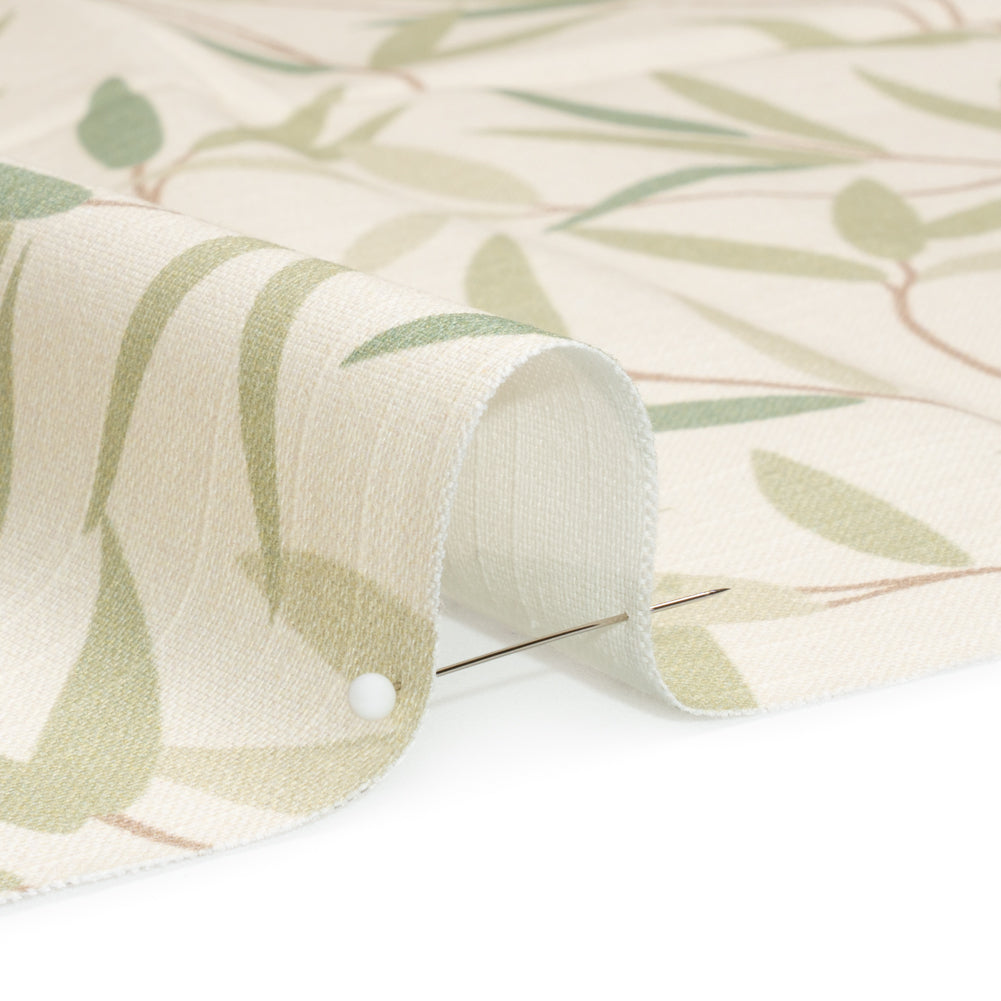 Cotton Canvas Print - Hedgerow Willow Leaves - British Imported - Joann Fabrics