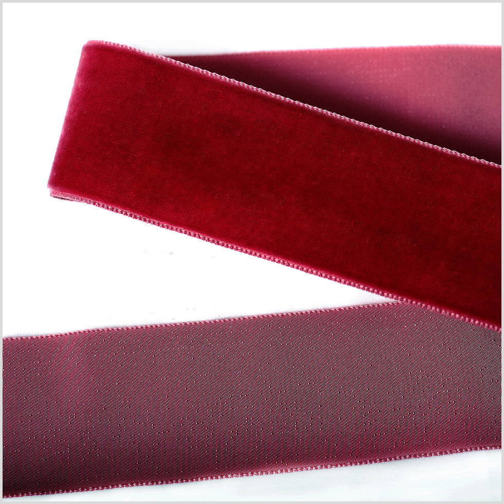 Single Faced Velvet Ribbon Made in Italy - 1.5