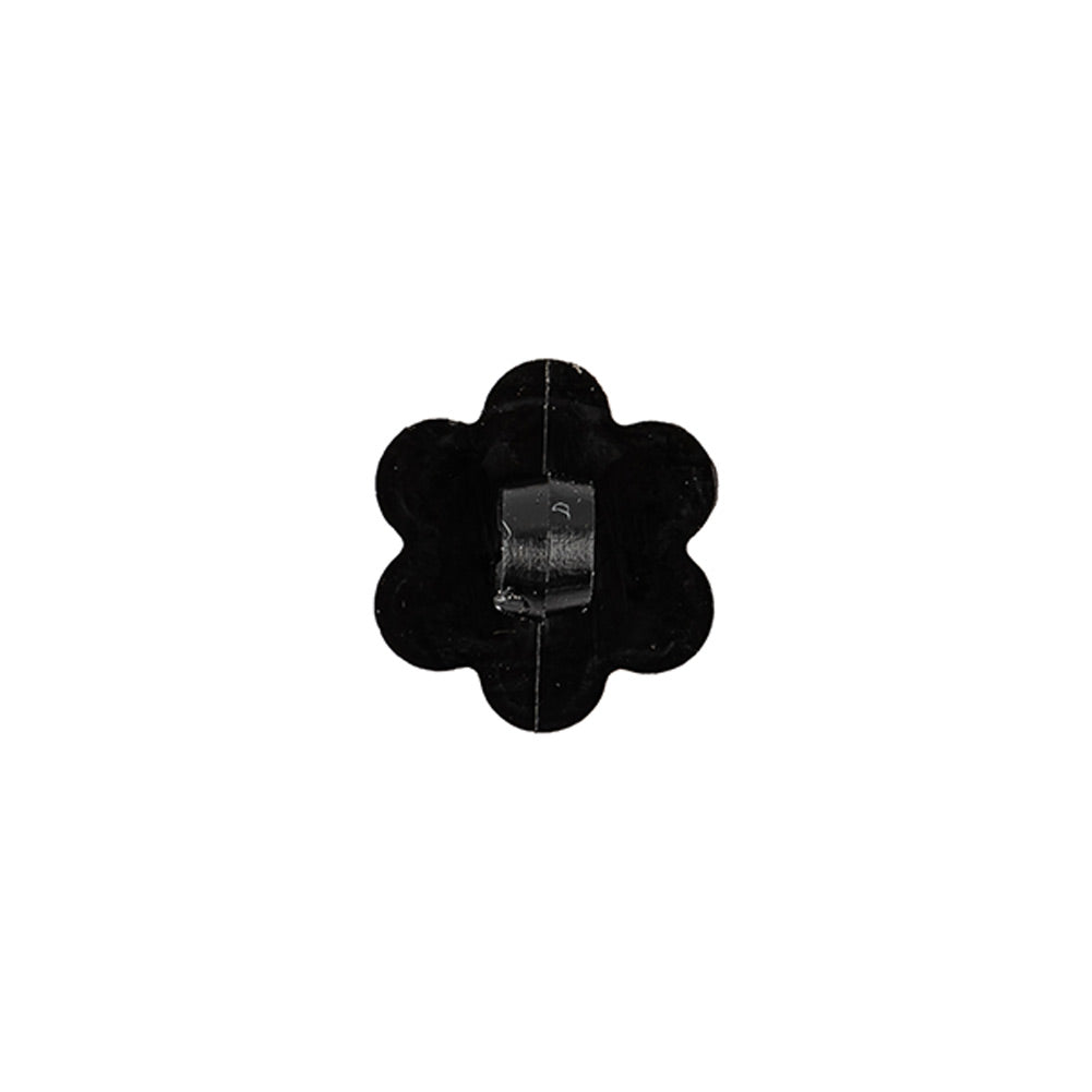 Italian Black Flower Shank Back Nylon Button - 20L/12.5mm - Joann Fabrics