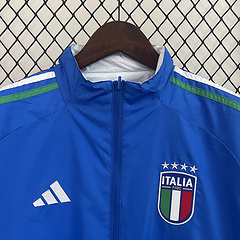 2024 Italy Reversible Windbreaker (White-Blue)Soccer Jersey 1:1 Thai Quality