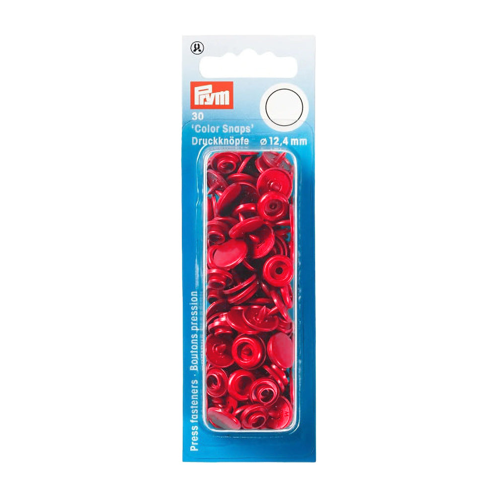 Prym Color Snaps - Red 12.4mm - 30pc - Joann Fabrics